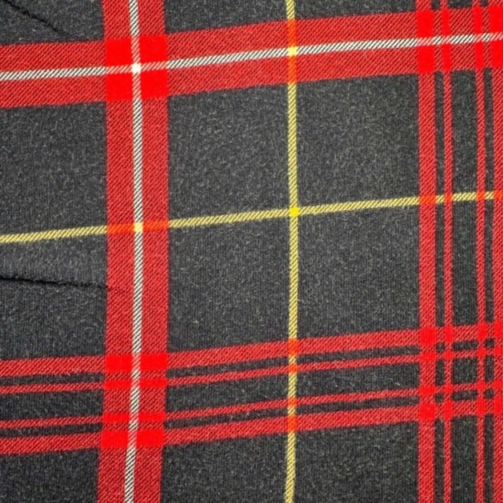 Vtg Chaps Ralph Lauren Polo Shirt Mens XL Red Tartan‎ Plaid Collared 90s Golf